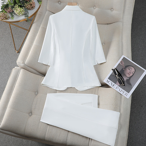 <span class=keywords><strong>Tuta</strong></span> da <span class=keywords><strong>donna</strong></span> di alta qualità con cintura sottile <span class=keywords><strong>rosa</strong></span> per la primavera e l'estate nuova <span class=keywords><strong>tuta</strong></span> da abbigliamento professionale - Product Image 3