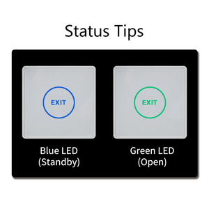 زر انضغاطي جديد 12 فولت يعمل باللمس بالتحكم في الوصول إلى الباب مع إضاءة ليد وقرب - Product Image 4