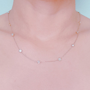 สร้อยคอประดับเพชรแบบ Bezel Sparkle Station จำนวนหนึ่งโหล - Product Image 3