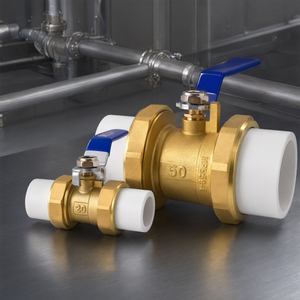 Vanne à bille hydraulique en acier inoxydable en 2 parties pour système hydraulique - Product Image 2