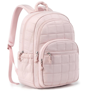 Custom Quilted Puffer <b>Backpack</b> Lightweight Multi Pocket Nylon <b>Backpack</b> Casual Daily School <b>Travel</b> <b>Backpack</b> <b>for</b> <b>Women</b> - Product Image 5