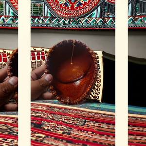 Kapala Bowl Beautiful Ritual Cup Elegant Filigree Rim Detail Resin Handmade Spiritual Worship Uttar Pradesh Homa Ceremonies - Product Image 2