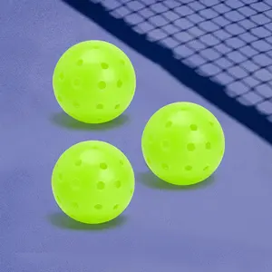 IANONI Pet Toy Ball Pickleball With Holes Outdoor Sports Pickleball Training Ball