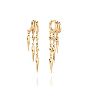 Fashion Jewelry 18K Gold Plated 925 Silver <strong>Earrings</strong> Piercing Jewelry 925 Sterling Silver Tassel <strong>Chain</strong> <strong>Stud</strong> <strong>Earrings</strong> for Women - Product Image 6