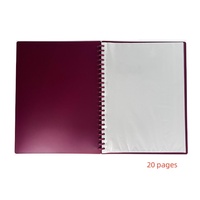 Gran oferta PP claro A4 bolsillos pantalla libro Oficina documento presentación Carpeta de archivo