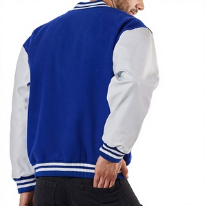Blouson Bomber en Laine Style Letterman 2026 avec Manches en Cuir, Finition Lisse, Design Personnalisé, Étiquette LOGO Personnalisée, Vente en Gros - Product Image 3