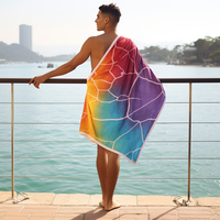 Joyord Polynesian Flowers Custom Sarong Beach Traje de baño Cubrir Wrap Beachwear Floral Impreso Sarongs Toalla de playa