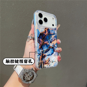 Funda de teléfono estilo coreano IMD con patrón de mármol para iPhone 17, 16, 15, 14 Pro Max, funda de mármol para iPhone 17 Pro - Product Image 3