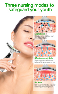 Masseur facial portable à micro-courant rechargeable par USB, <span class=keywords><strong>appareil</strong></span> raffermissant pour le cou, machine de beauté <span class=keywords><strong>anti</strong></span>-âge, outil de soin de la peau chauffant - Product Image 2