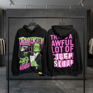 Nueva Llegada Sudadera con Capucha de Alta Calidad 100% Algodón con Estampado de Letras, Estilo Casual, Holgada, para Hombre - Product Image 3