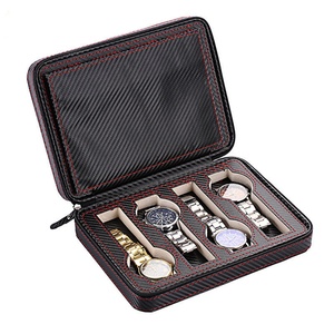 Fashionable PU Leather 8 in 1 <b>Watch</b> Box Storage Organizer <b>Case</b> for Gift Packing Matt Lamination-Available for Sale - Product Image 1