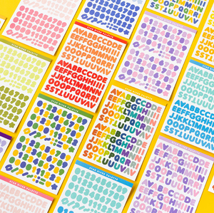Galaxy Palette Series Numbers <span class=keywords><strong>Alphabet</strong></span> Die Cut Letter Hand Account Stickers for Scrapbooking Notebook Decorative Sticker - Product Image 2