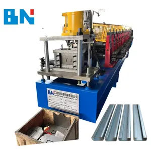 Multiple size Hot-dipped Galvanized Coating Strut Slotted C Channel Steel Roll Forming Machine
