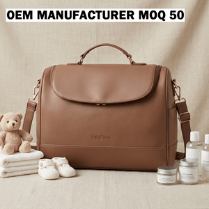 Borsa Maternità Personalizzata OEM, Set Borsa per Neonati in Ecopelle alla <span class=keywords><strong>Moda</strong></span>, Borsa Weekend per Ospedale per Mamme - Product Image 1