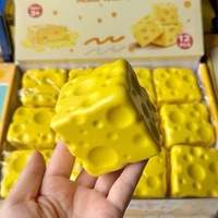 Zoey Squishy Nouveaux jouets anti-stress en PU en forme de fromage, à rebond lent, design réaliste, à partir de 14 ans, vente en gros