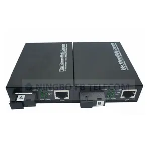 Fiber Optic Media Converter 10/100/1000 Ethernet Single Mode Media Converter Optical Fiber To Rj45 Converter