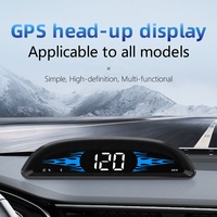 Affichage tête haute GPS G2 avec puce double mode Beidou, horloge de vitesse, temps de trajet, kilométrage, boussole, alimentation USB pour toutes les voitures