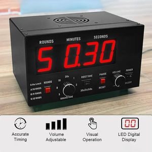 Cheetie Cp40 LED hiển thị 30S-10min đào tạo 0/30/60S còn lại thời gian Khối lượng có thể điều chỉnh chuyên nghiệp đấm bốc khoảng thời gian hẹn giờ phòng tập thể dục hẹn giờ - Product Image 4