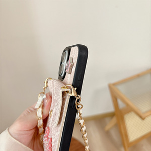 Funda de Lujo para Teléfono con Cartera y Tarjetero de PU, Diseño Cruzado y Resistente <span class=keywords><strong>a</strong></span> Caídas para iPhone 17 Pro Max, Funda para iPhone para Mujer Compatible con 16 14 15 <span class=keywords><strong>13</strong></span> - Product Image 4