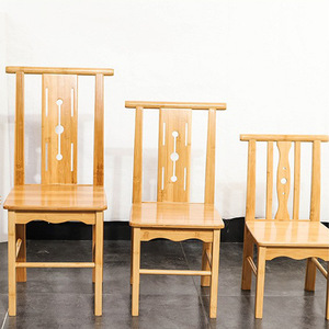 Bicheng <b>Bamboo</b> Chair 31x31x73cm Minimalist Design Restaurant Chair Durable Wooden Seat - Product Image 3
