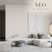 Papier peint texturé en toile de jute PVC, 4 couches, non tissé, revêtement mural pour la décoration intérieure des hôtels et des maisons