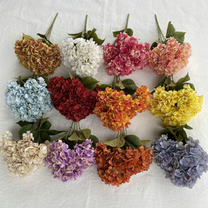 Usine de fleurs artificielles Meiyu Craft, fleurs d'hortensia artificielles de 30 cm à 100 cm, décoration intérieure, accessoires de mariage, fleurs artificielles - Product Image 3