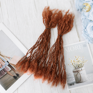 Cheveux humains 100% Remy 350&30 #   Extensions de dreadlocks afro crépues en vrac, type Sister Locks, 0,3 cm, 4-24 pouces, douces, pour tresses au crochet - Product Image 2