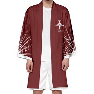 11 styles de t-shirts, capes, kimonos, haoris et yukatas de cosplay Luffy, Zoro, Law, style anime japonais long, unisexe - Product Image 5