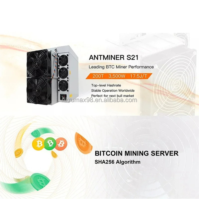 RuMax ASIC Mineral S21/S21 Pro 234T/200T/120T Hyd. SHA-256 1-Year 3420W Custom Logo