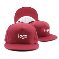 Casquettes Snapback Unisexe avec Logo Brodé en Gros, 5 Panneaux en Toile de Coton, Style Hip Hop, Sports de Plein Air, Basketball, Personnage, Feuille, Jersey, OEM