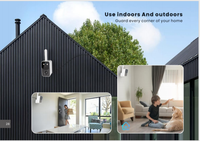 Caméra de sécurité Wifi 3MP pour extérieur, vision nocturne 2K, micro intégré, capteur CMOS, alimentation solaire, caméra extérieure sans fil cachée
