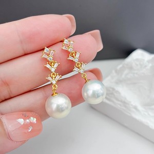 WENCHI S925 Argent DIY Accessoires Perles Support Vide pour Bijoux de Mode Boucles d'Oreilles avec Perles Rondes de 8-12mm Modèle 11343 Chine - Product Image 2