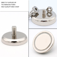 Aimant de tasse de puissance forte de 48mm M8 goujon fileté aimants de pot de montage magnétiques résistants pour la lumière