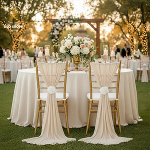 Fundas <span class=keywords><strong>de</strong></span> Silla <span class=keywords><strong>de</strong></span> Chifón para Boda, Decoración <span class=keywords><strong>de</strong></span> Pasillo, Tela para Drapeado, Fundas <span class=keywords><strong>de</strong></span> Silla <span class=keywords><strong>de</strong></span> Tul para <span class=keywords><strong>Fiestas</strong></span>, Ceremonias y <span class=keywords><strong>Banquetes</strong></span> - Product Image 3