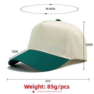 <span class=keywords><strong>Gorra</strong></span> de Béisbol Unisex de Cinco Paneles Personalizable para <span class=keywords><strong>Amazon</strong></span> Stock Puro Algodón Color Block Cross-Border Plain <span class=keywords><strong>Trucker</strong></span> Duckbill Hat - Product Image 3