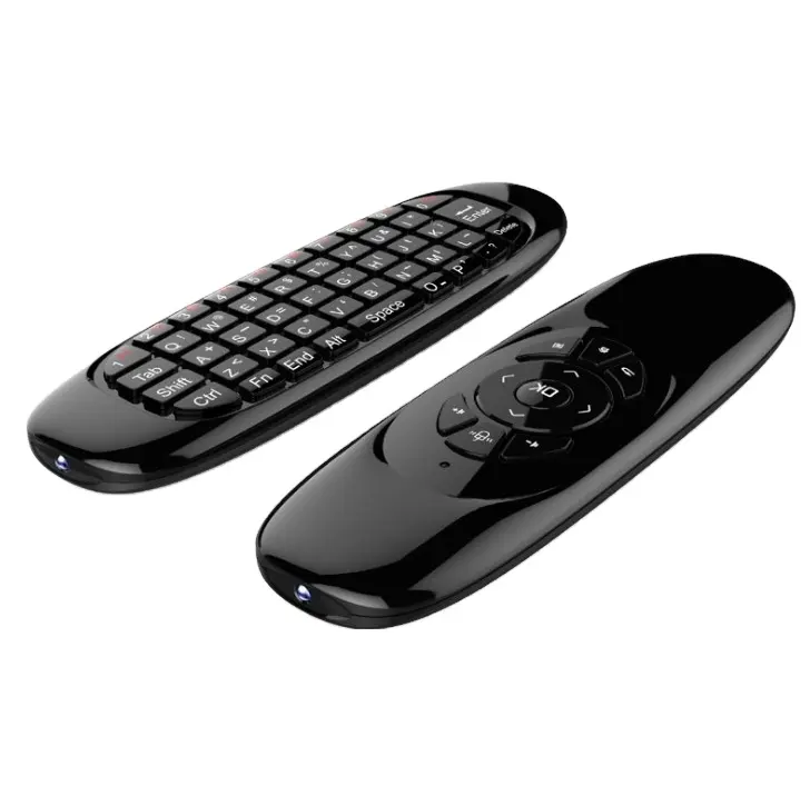 Portable 3 in 1 2.4G Mini Wireless Smart Remote Control & Air Mouse RGB Backlight Keyboard for Android TV Box