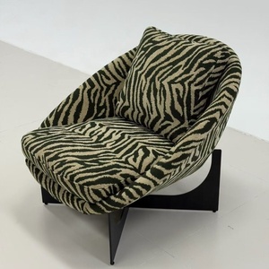 Poltrona Moderna con Motivo Zebrato |   Poltrona Imbottita di Lusso per Soggiorno e <span class=keywords><strong>Arredamento</strong></span> Alberghiero - Product Image 2