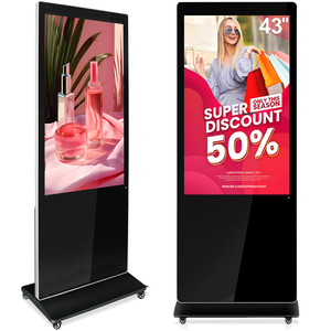 55 65 75 Inch Vloerstandaard Kiosk Indoor 4K Lcd-Scherm Android 11.0 2 + 32Gb Totem Reclame Digitale Bewegwijzering Display - Product Image 3