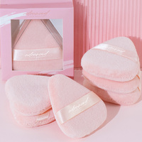 Poudre de maquillage triangulaire portable pour le contouring, éponge de beauté en coton avec personnalisation de la marque privée