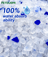 Arena para Gatos de Cristal Azul de Fábrica OEM, Gel de Sílice, Libre de Polvo, Control de Olores, Venta al Por Mayor