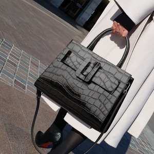 High Quality Pattern Women's <b>Bags</b> 2025 New Fashion Genuine Leather Handbags Cowhide Ladies Shoulder Handbags - Product Image 1