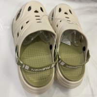 XiJie XJ-59-1 Sandales décontractées pour hommes, nouvelle collection été 2025, respirantes, avec motif imprimé sur la pointe, en EVA médical allemand, à trous extérieurs