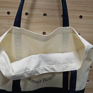 Bolsa <span class=keywords><strong>de</strong></span> Playa Reutilizable para Compras, Bolsa Promocional <span class=keywords><strong>de</strong></span> Playa Personalizada, Bolsa Grande <span class=keywords><strong>de</strong></span> Dos Tonos con Fuelle - Product Image 3