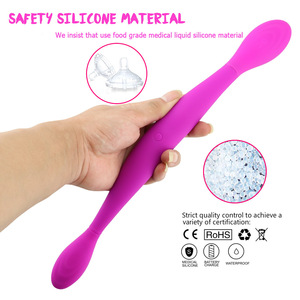 Vibratore a doppia punta per masturbazione lesbica, per vagina e sesso anale. - Product Image 6
