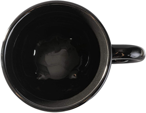 Mug à 12 cases en céramique noire, gobelet avec motif de lune, tasse pour café, eau, bière, nouveauté - Product Image 4