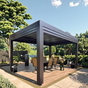 Pergola moderne en aluminium à lames orientables pour jardin extérieur, 3x3, 3x4, <span class=keywords><strong>4x3</strong></span>, 4x4, 4x5, 4x6, 6x3, 6x4, 6x5 m - Product Image 1