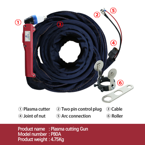 Hltnc P80ตัดพลาสม่าประสิทธิภาพสูง P80A เครื่องตัดพลาสม่า LGK100 10เมตรสำหรับตัดโลหะที่มีความแม่นยำ - Product Image 4