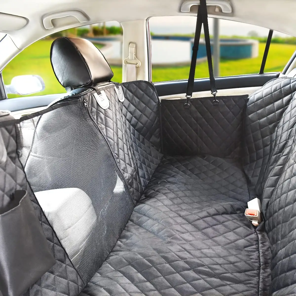 Pabrik kustom grosir anti-selip tahan lama perjalanan anjing peliharaan tikar tempat tidur gantung mobil penutup kursi mobil anjing untuk mobil