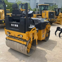 Mini-compacteur routier d'occasion de marque chinoise Xmr603 de 6 tonnes, compacteur à double tambour d'occasion