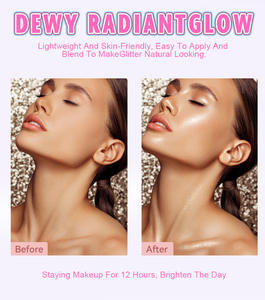 ANYNOW Jelly Glitter Highlighter Stick 6 Couleurs Professionnel Maquillage Visage Shimmer High Pigment Texture Crémeuse Mat Organique - Product Image 2